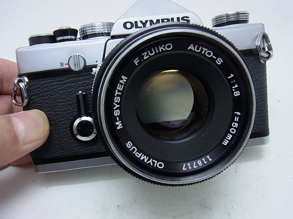 ☆ OLYMPUS M-1+MシステムFズイコーオートS 50mmF1.8 (ボディは点検整備清掃済み！プリズム交換対策済み！レンズは、清掃整備済み）☆