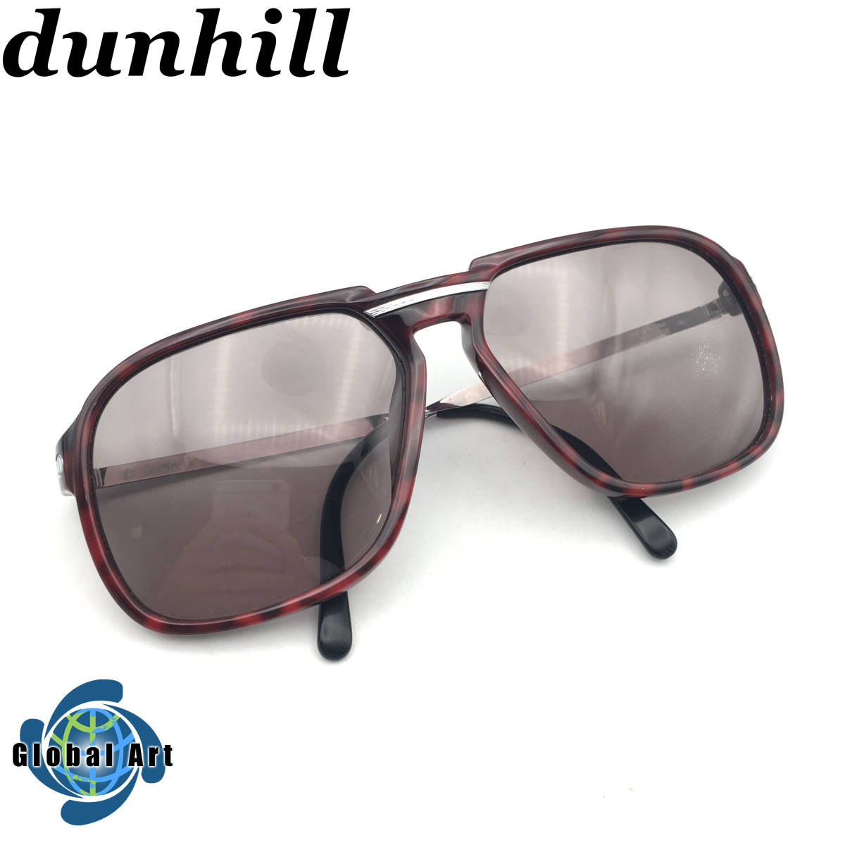 D08313/dunhill ダンヒル/サングラス/6005A 30/130/べっ甲柄×シルバー  