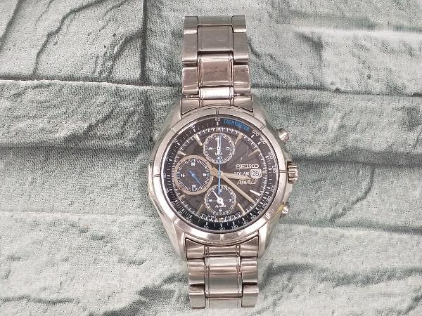 ジャンク SEIKO/V172-0BA0/ANA/セイコー/ソーラー/クロノグラフ/メンズ