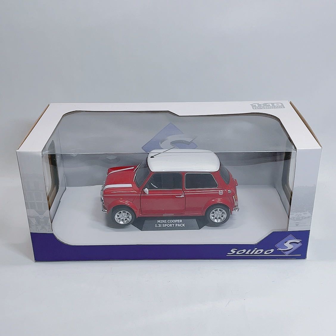 【K1】ソリド 1/18 レッド ミニクーパー 1.3i スポーツパック SOLIDO MINI COOPER SPORT PACK S1800602