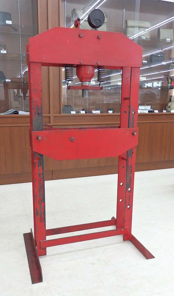 動作品 油圧プレス 北海道 千歳市⁄恵庭市 0 笹川ささの「おめさんなにのめしこぃ 千歳市/恵庭市 近郊配送/引取限定 動作品 BANZAI/バンザイ 油圧プレス HP-30MD 15トン 門型プレス 手動式 圧入工具 自動車整備