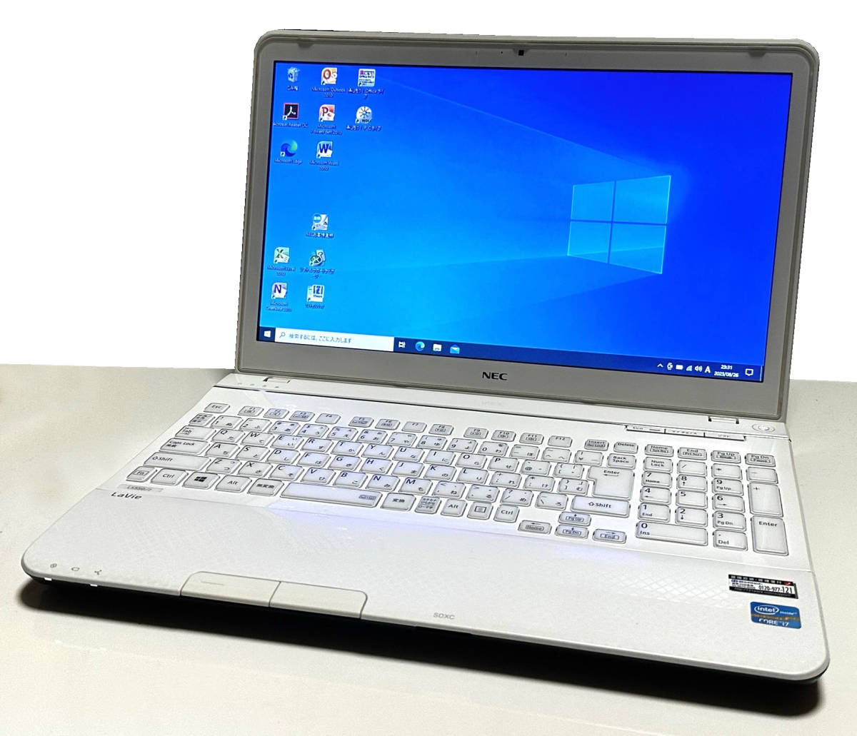 NEC爆速 ノートパソコン 16GB A7 Corei7⁄SSD256GB - ノートPC Corei7