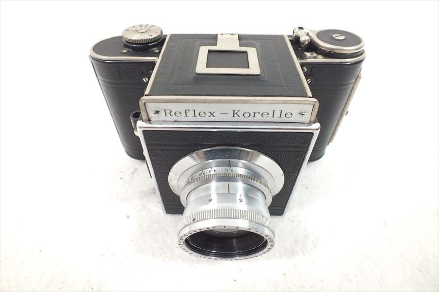 □ Reflex korelle レフレックスコレレコンパクトカメラ レンズ：cassar 3.5 8cm 現状品 中古 230706Y3054