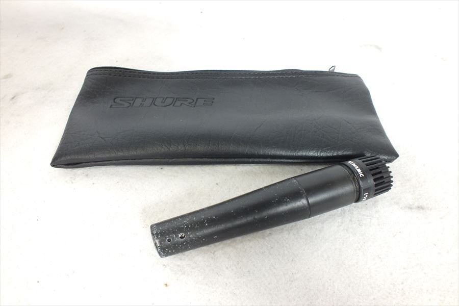 ★ SHURE シュアー SM57 マイク ソフトケース付き 音出しOK 中古 現状品 230801N3365