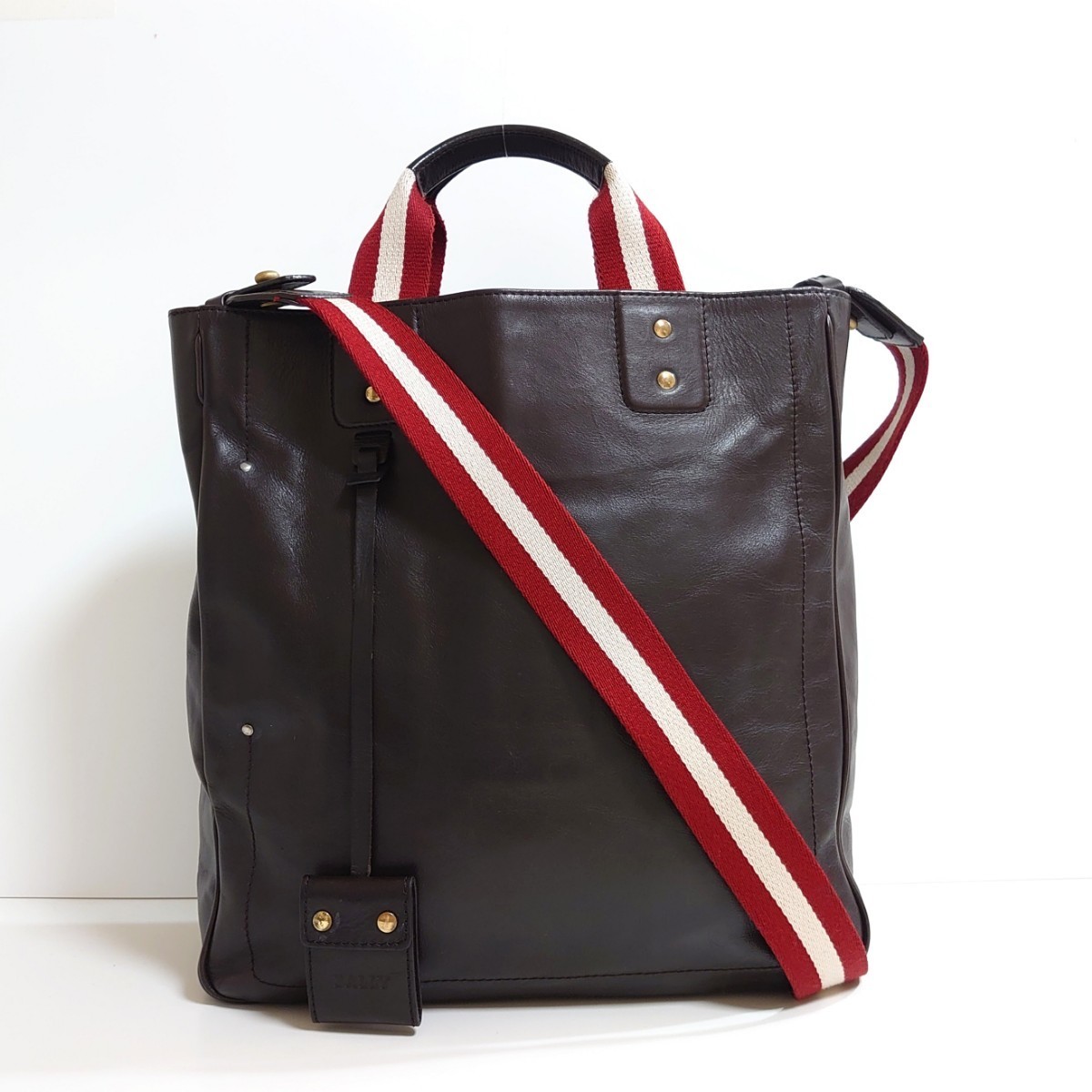 ☆美品 BALLY バリー メンズ 2WAY レザー トートバッグ バリー 