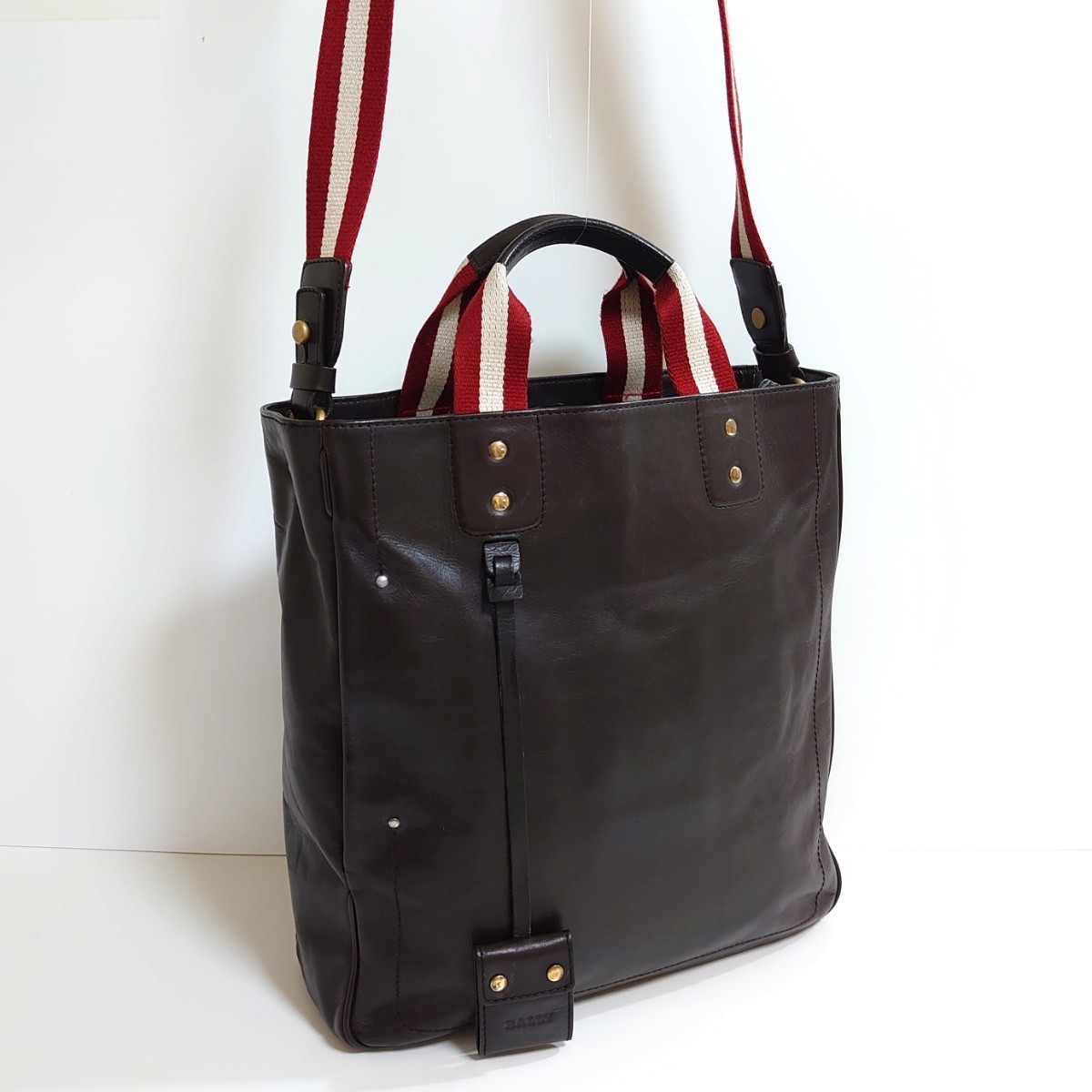 ☆美品 BALLY バリー メンズ 2WAY レザー トートバッグ バリー 