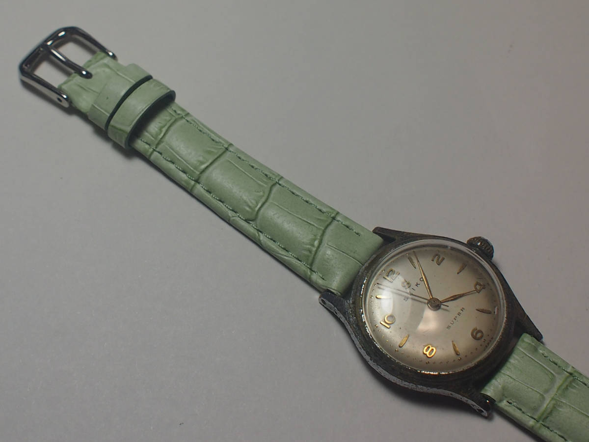 SEIKO セイコー SUPER スーパー 8石 手巻き 稼働品ジャンク 70年程前の 