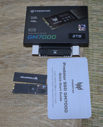 Predator GM7000 NVMe 2280, SSD, 4) Acer Predator GM7000 2TB NVMe