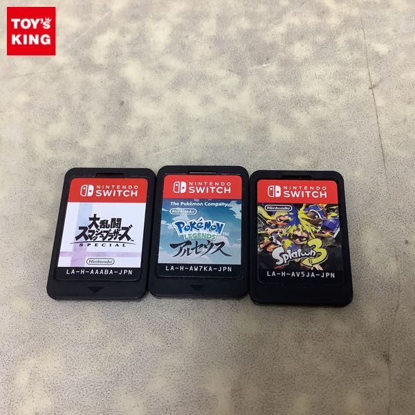 1円〜 Nintendo Switch ソフト スプラトゥーン3、大乱闘スマッシュ