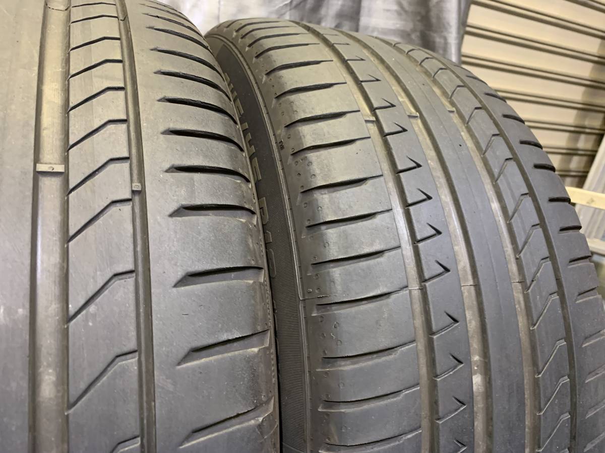 送料無料！2021年製バリ山！ピレリ　ドラゴンスポーツ245/45R18 2本 バリ溝 ピレリ 245/45R18 ドラゴンスポーツ 4本セット 中古タイヤ 2021