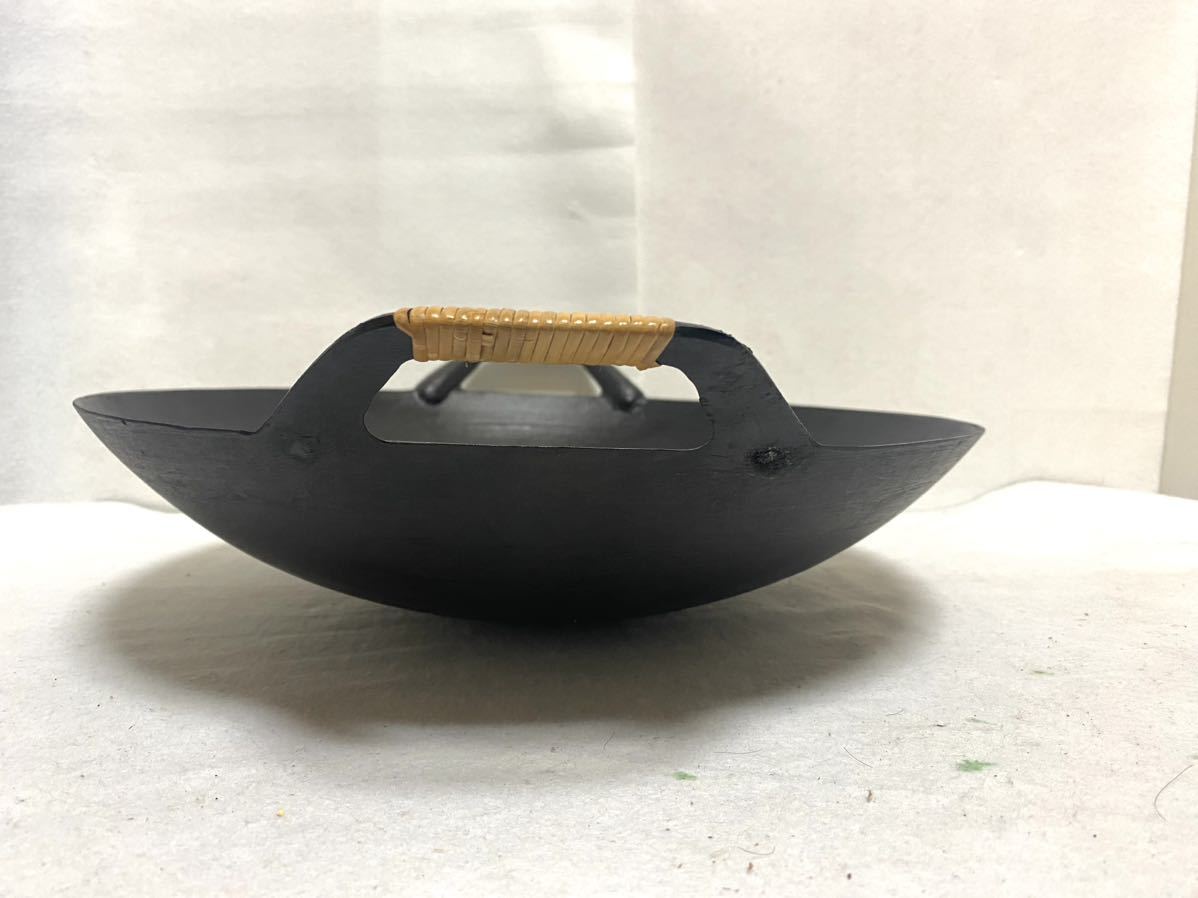 【未使用】南部鉄器 盛栄堂 中華鍋 両手鍋 岩鋳 33cm 1円 保管品 南部鉄器 盛栄堂 南部鉄鍋 中華鍋 両手鍋 支那鍋 鉄製 鍋