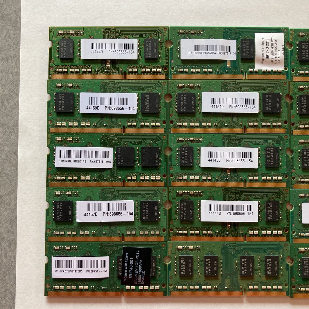 Samsung ノートPC用メモリ 4GB×20枚