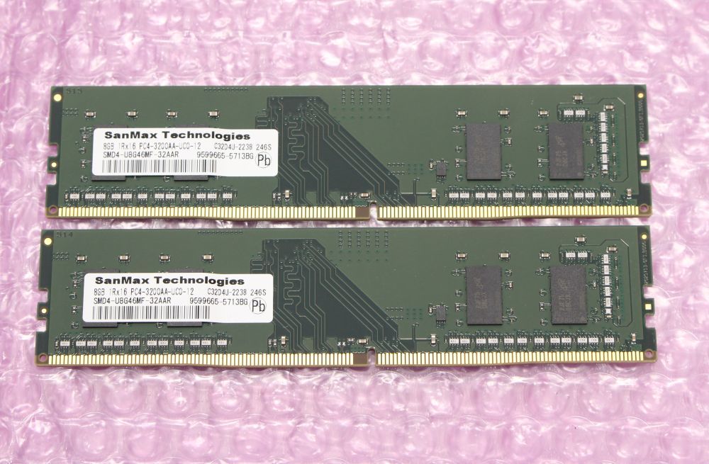 SanMax DDR4-3200 8GB×2枚 16GB デスクトップ用メモリ SanMax DDR4