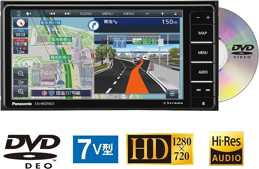 パナソニック(Panasonic) カーナビ ストラーダ 7インチ CN-HE01D