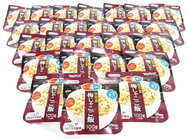 送料300円(税込)■oy079■◎サタケ 保存食 マジックライス 梅じゃこご飯(100g) 25点【シンオク】