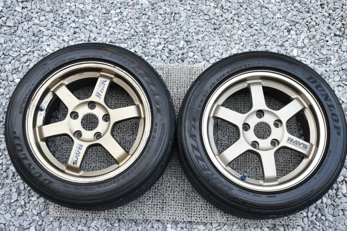 RAYS TE37 15インチ 7.0J 114.3 5H 2本セット (レイズ VOLK RACING 