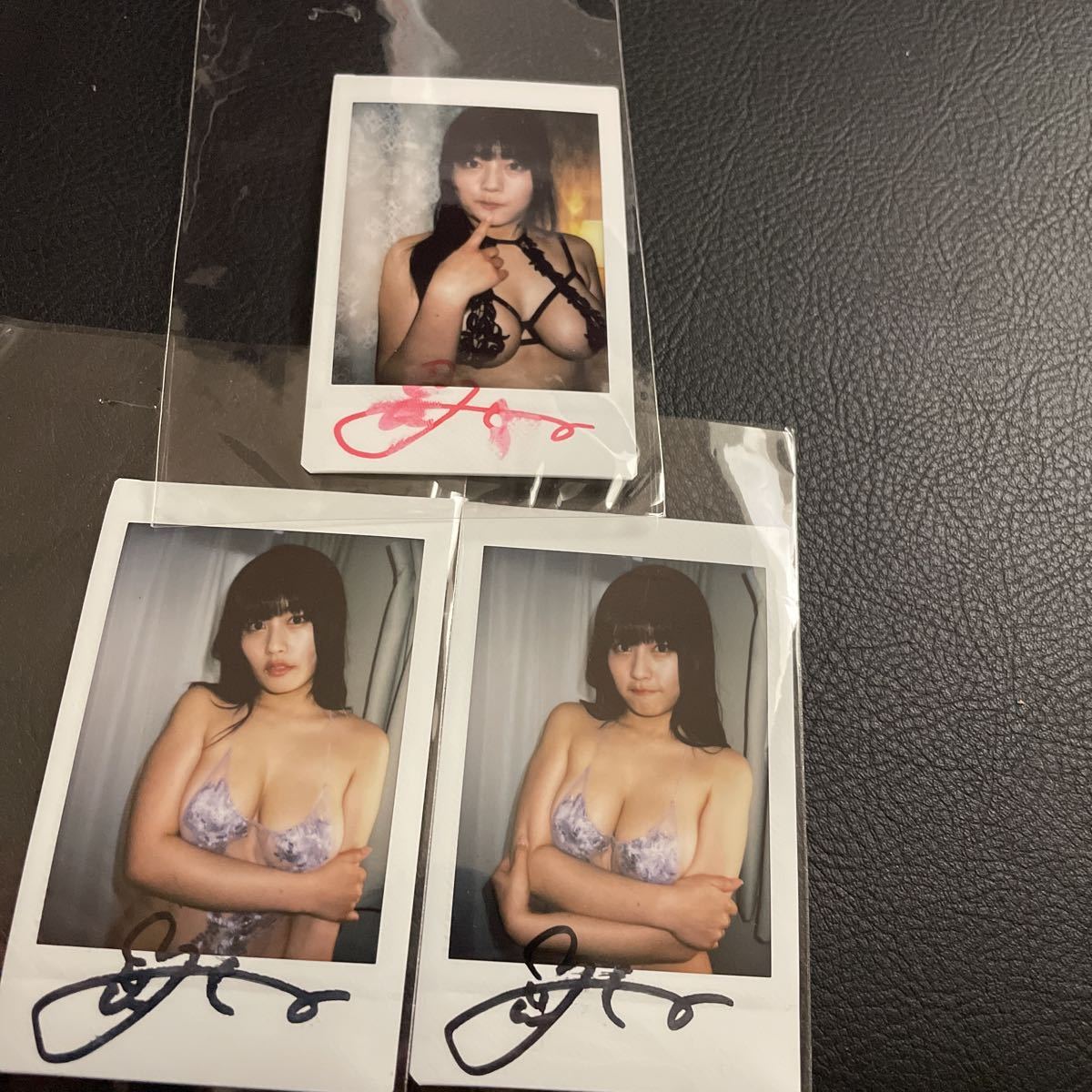 ちとせよしの動画購入特典 直筆サイン入り現場チェキ セット