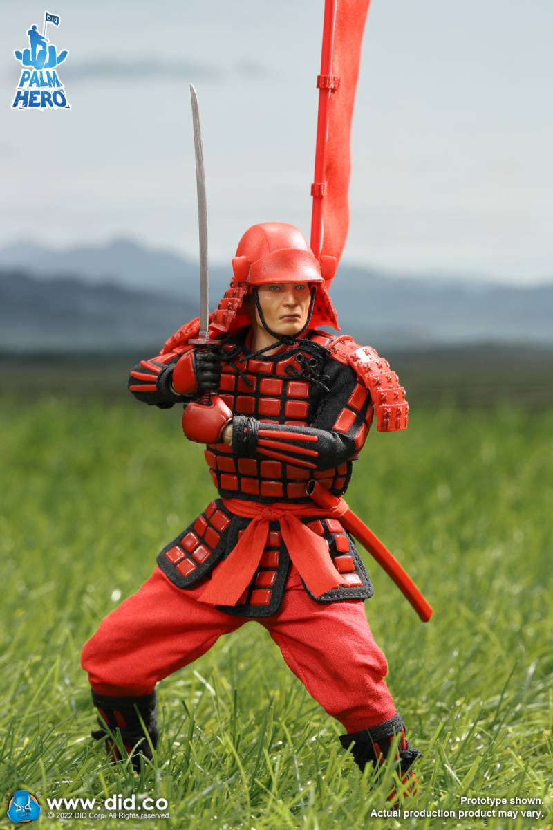 DID 1/12 戦国 サムライ 武士 赤.Ver 未開封新品 XJ80016A 武将 無双