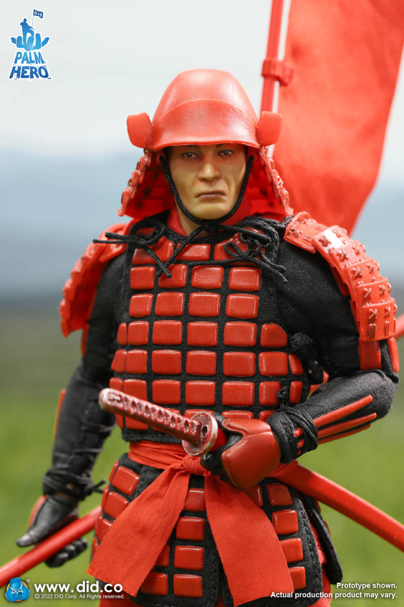 DID 1/12 戦国 サムライ 武士 赤.Ver 未開封新品 XJ80016A 武将 無双