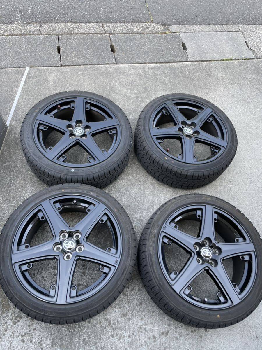 トヨタ ZVW50 プリウス純正１７インチアルミホイール ＆ スタッドレス 205/45R17 ４本セット　残り溝9部山