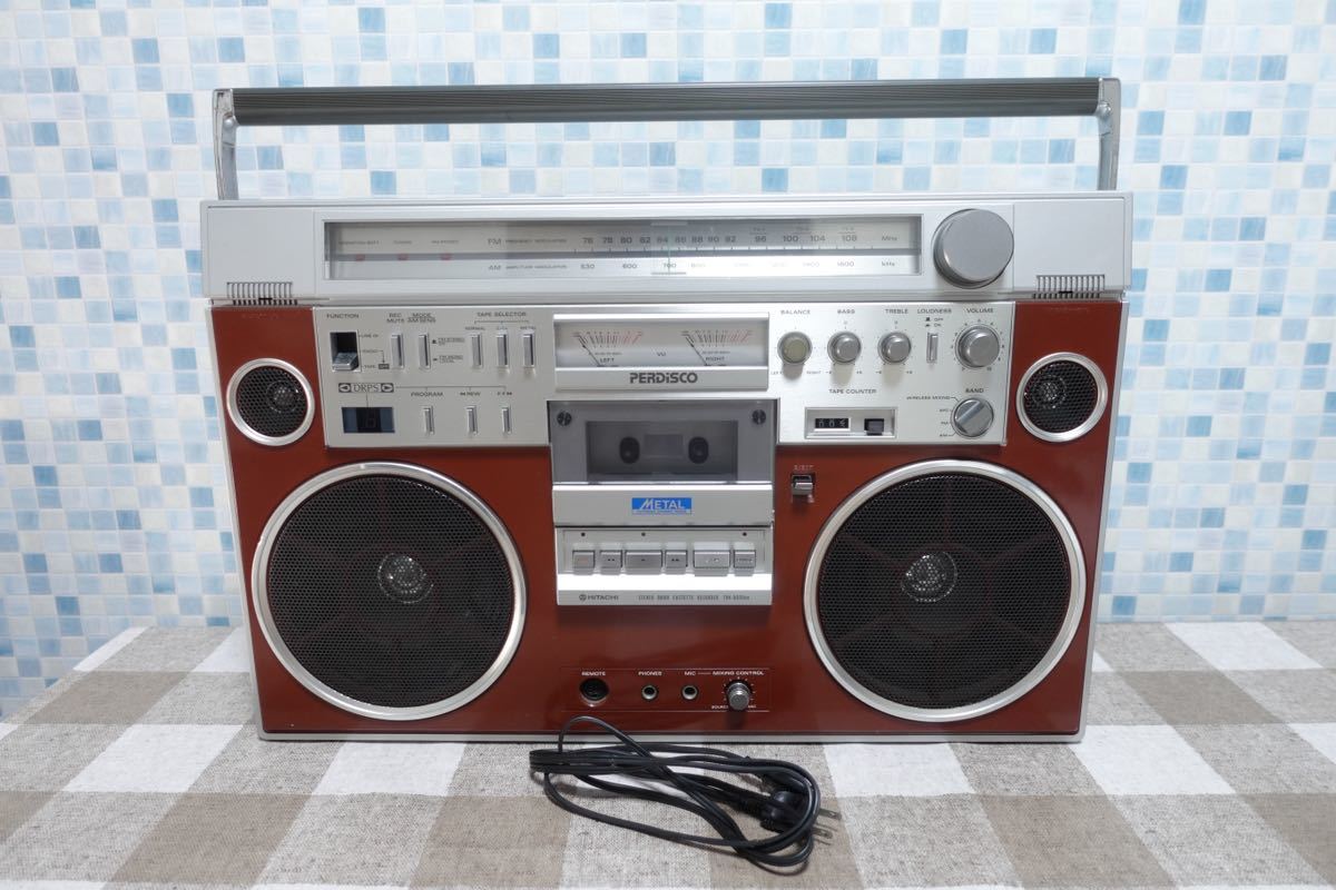 HITACHI 日立 TRK-8600RM ラジカセ カセットレコーダー 昭和レトロ