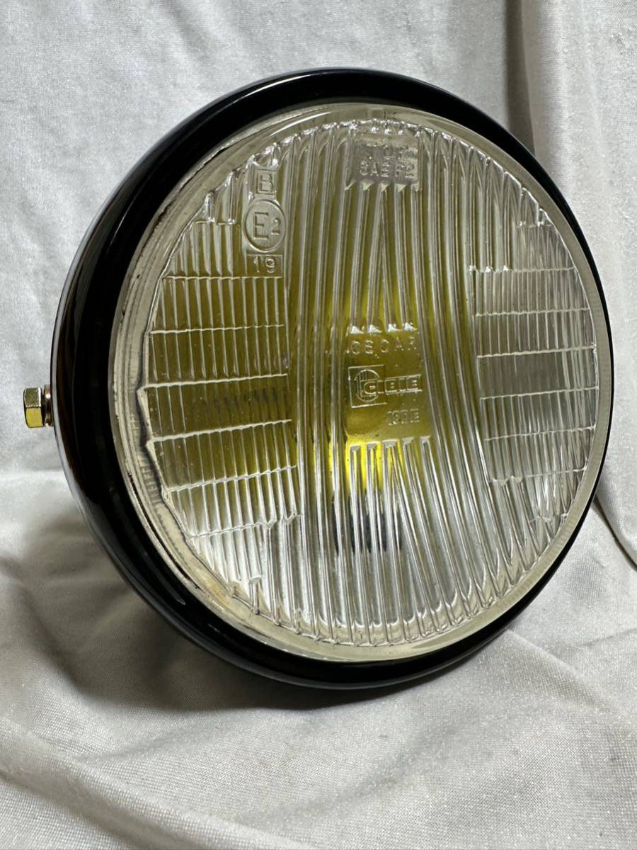 本物即決有当時物希少シビエオスカー凹みレンズ付きバブヘッドライトassy/検索バブホーク2CM250GS400LGT380GT550KH400SS500SS400KH250