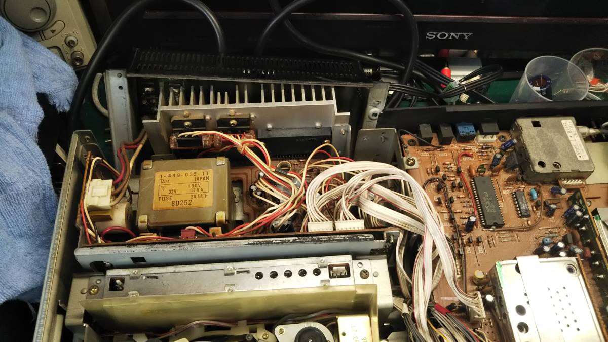 SONY ソニ－ EDV-9000用 電源基板組立 分解 コンデンサ－ 動作確認品の
