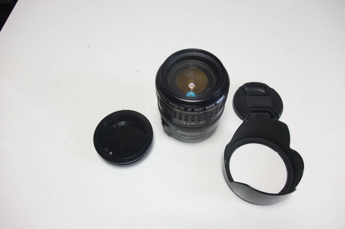 Canon キヤノン EF 28-105mm F3.5-4.5 USM 純正フード付き 美品