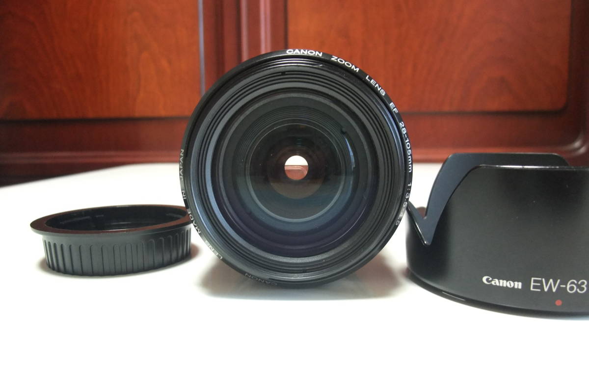 Canon キヤノン EF 28-105mm F3.5-4.5 USM 純正フード付き 美品
