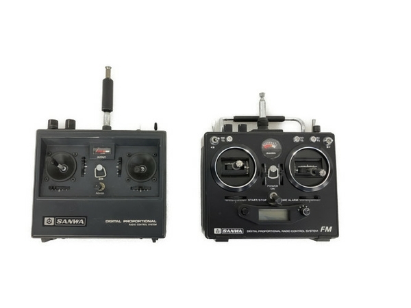 SANWA SRC-6270TSV SRC-5130TS RCヘリコプター用 プロポ 送信機 計2点セット ラジコン ジャンクS7974064