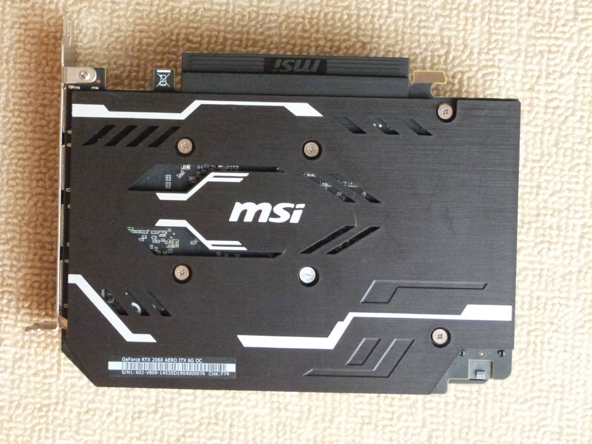 ★☆MSI GeForce RTX 2060 AERO ITX 6G OC グラフィックスカード　中古美品　送料無料★☆_5