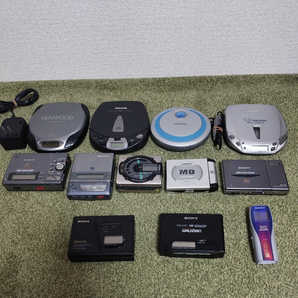 SONY CDウォークマン md ウォークマン nw-ms7 msWALKMAN　MDプレーヤー　カセットプレーヤー　