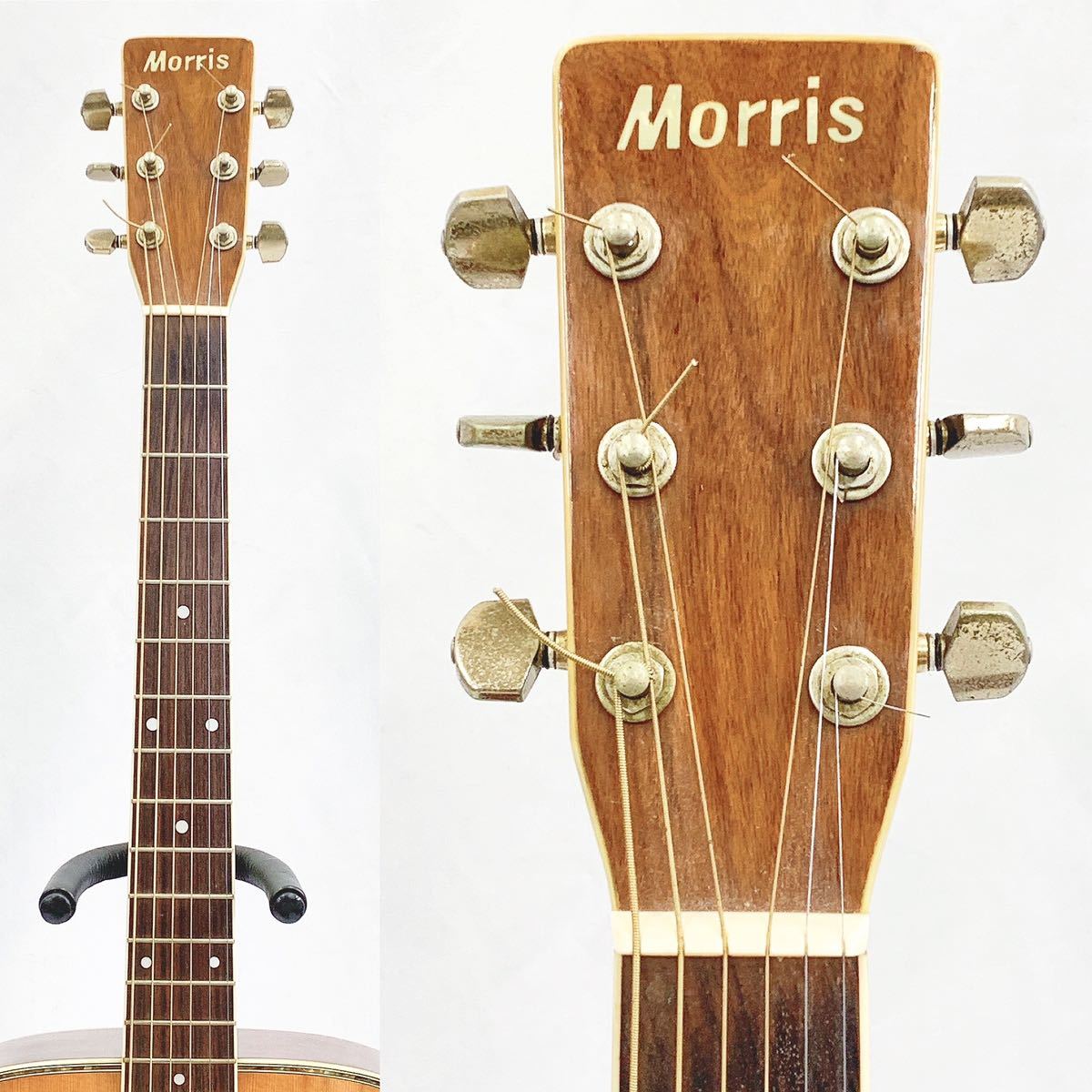 Morris 縦ロゴ W-35 モーリス ピックアップ追加 エレアコ ギター