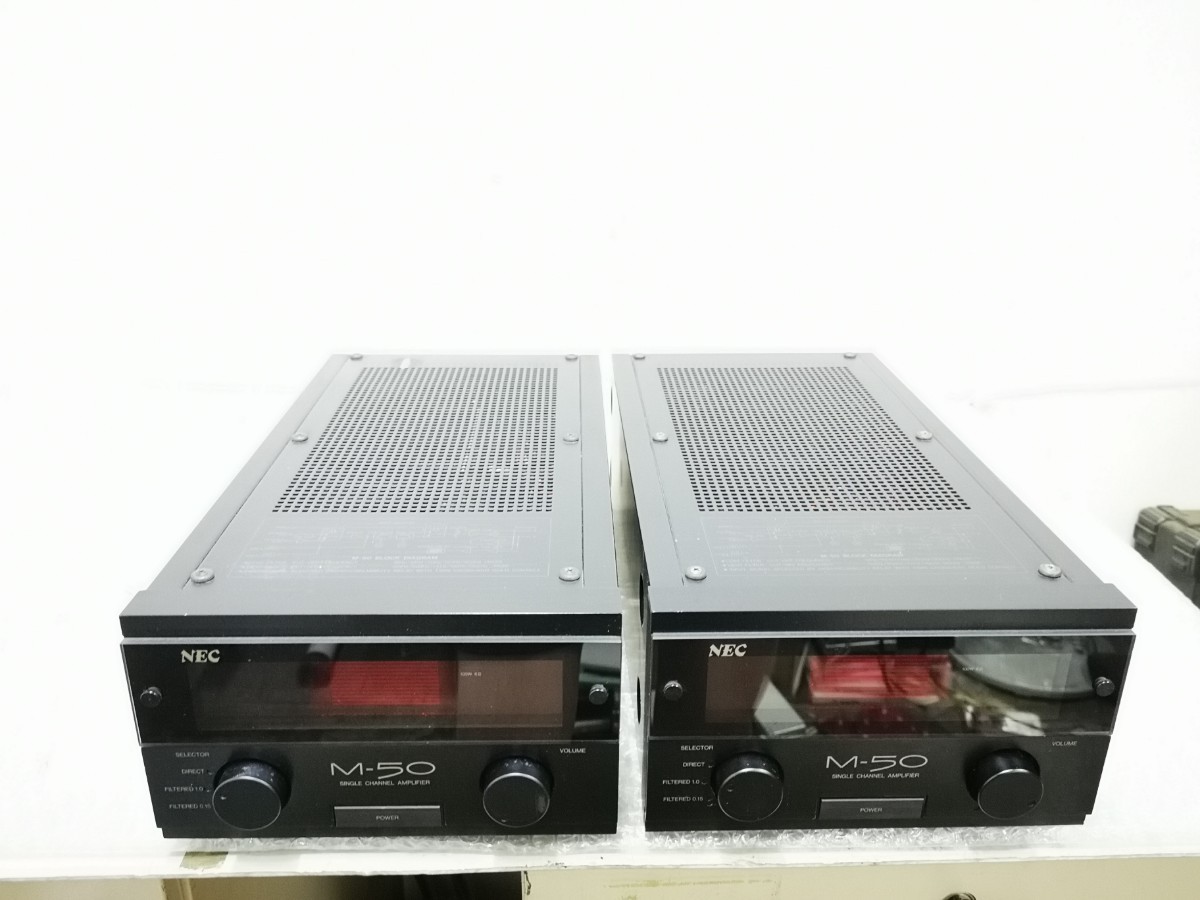 中古 パワーアンプペア]NEC M-50 M-50 NEC - シングルチャンネルアンプ
