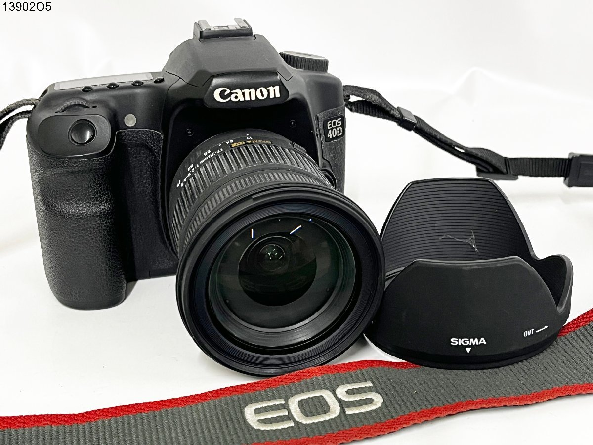 ★シャッターOK◎ Canon キャノン EOS イオス 40D SIGMA DC 17-70mm 1:2.8-4.5 一眼レフ デジタルカメラ ボディ レンズ フード 13902O5-8