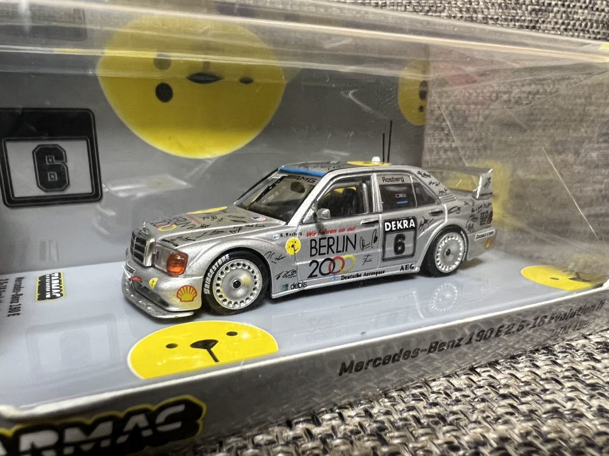 ターマック　ワークス　TARMAC WORKS 1/64 MercedesーBenz 190 E 2.5-16 Evolution ⅡDTM 1992 Keke Rosberg