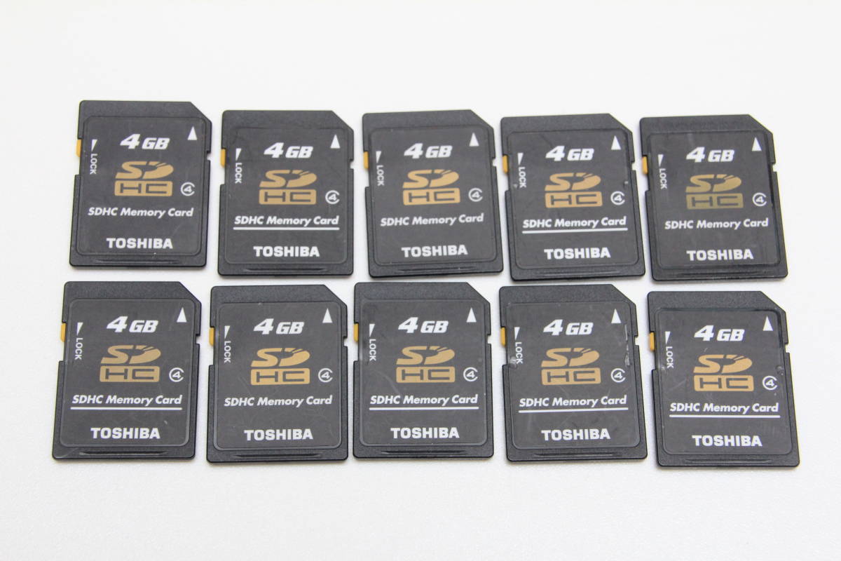 4GB SDカード TOSHIBA　●10枚セット● 東芝