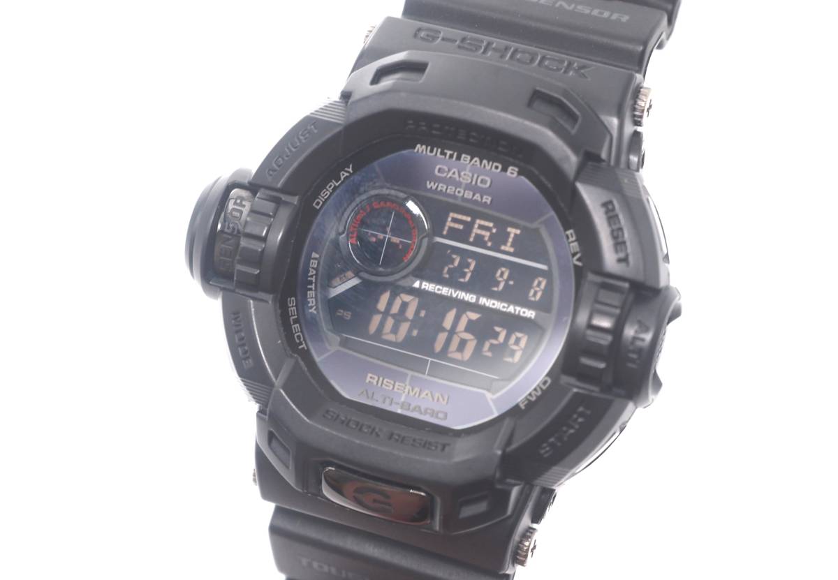 9) 極美品 ライズマン メンインマットブラック GW-9200MBJ-1JF 