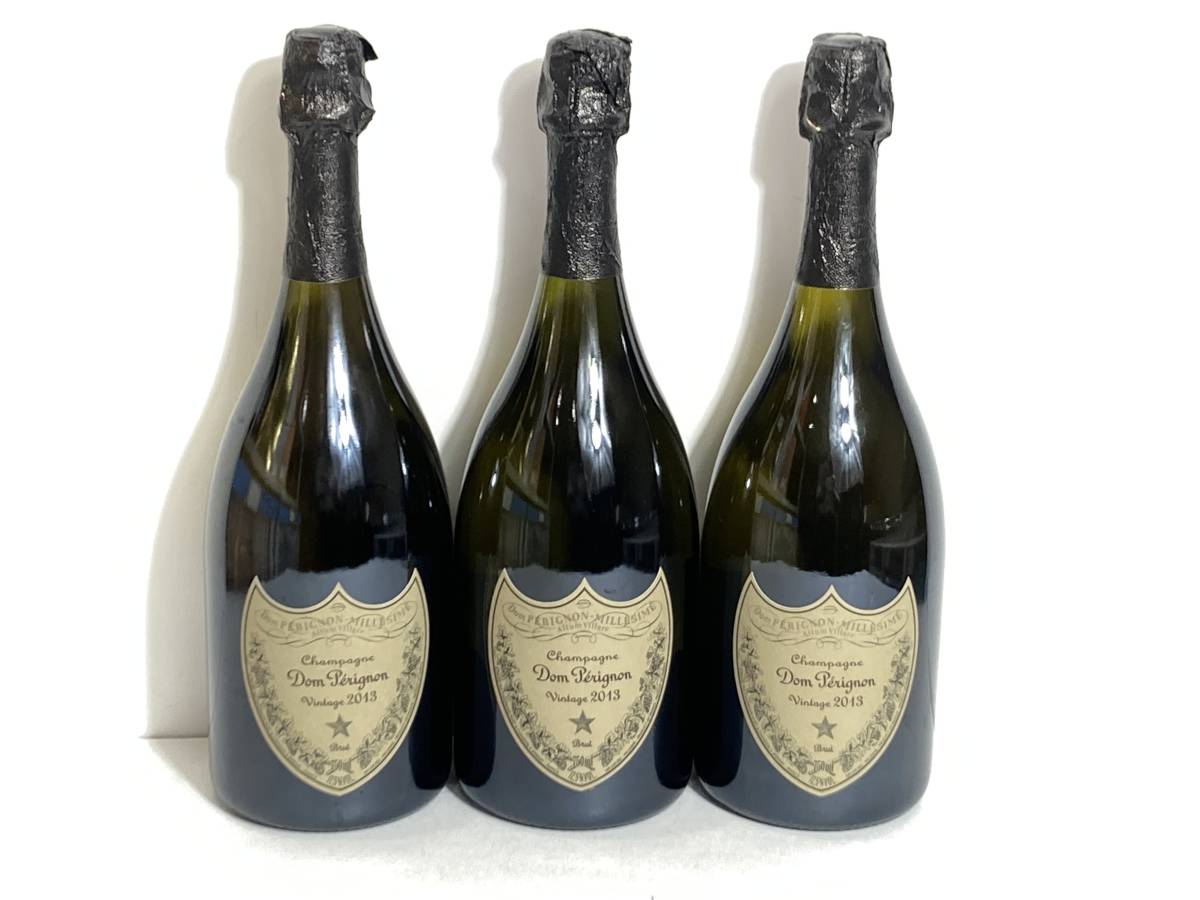 未開栓!!送料無料!!ドン ペリニヨン　2013（シャンパン)750ml　12.5％　3本セット!!
