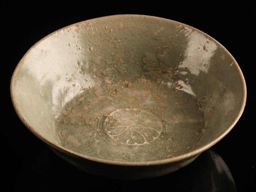 高麗青磁鉢 古美術品　水盤 流】朝鮮美術 高麗青磁鉢 TM649 【公式通販】
