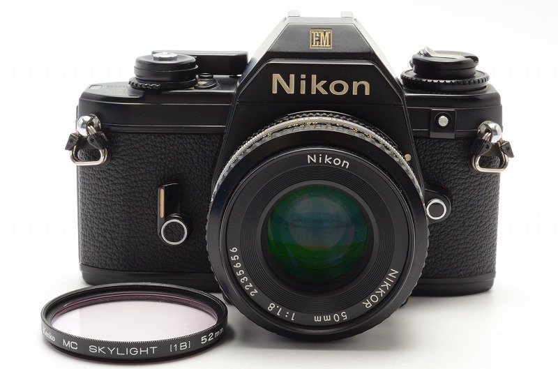 ニコン　EM 50mmf1.8付き NIKON EM ブラック＋Ai-s 50mm F1.8 (7710598/2235656) 50mm NIKKOR EM
