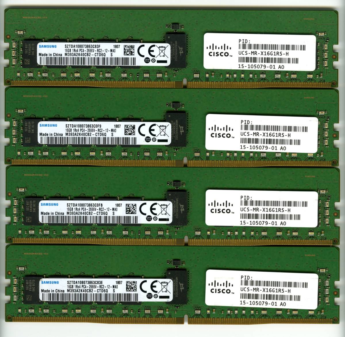 Samsung 16GB ECC Computers & PC4-2666V-RE1-12 Samsung、DDR4