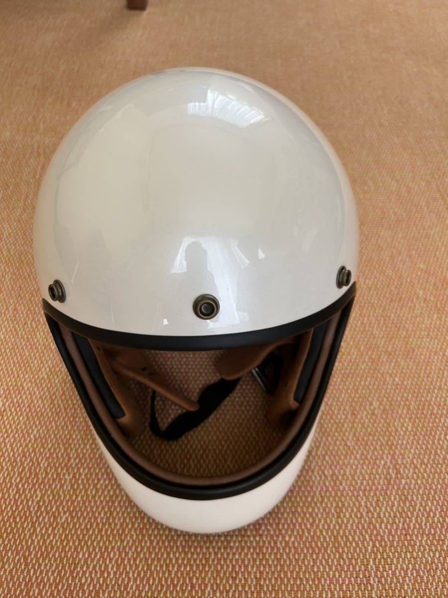 マルシン(MARUSHIN) バイクヘルメット フルフェイス DRILL (ドリル) パールホワイト Lサイズ (59-60cm) フルフェイス バイクヘルメット ネオレトロ バイクパーツ,ヘルメット,フルフェイスヘルメット レディースバイク用品店Baico フルフェイスの通販