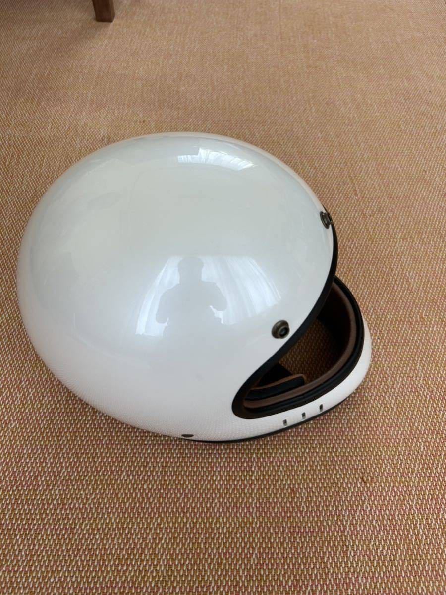 マルシン(MARUSHIN) バイクヘルメット フルフェイス DRILL (ドリル) パールホワイト Lサイズ (59-60cm) フルフェイス バイクヘルメット ネオレトロ バイクパーツ,ヘルメット,フルフェイスヘルメット レディースバイク用品店Baico フルフェイスの通販
