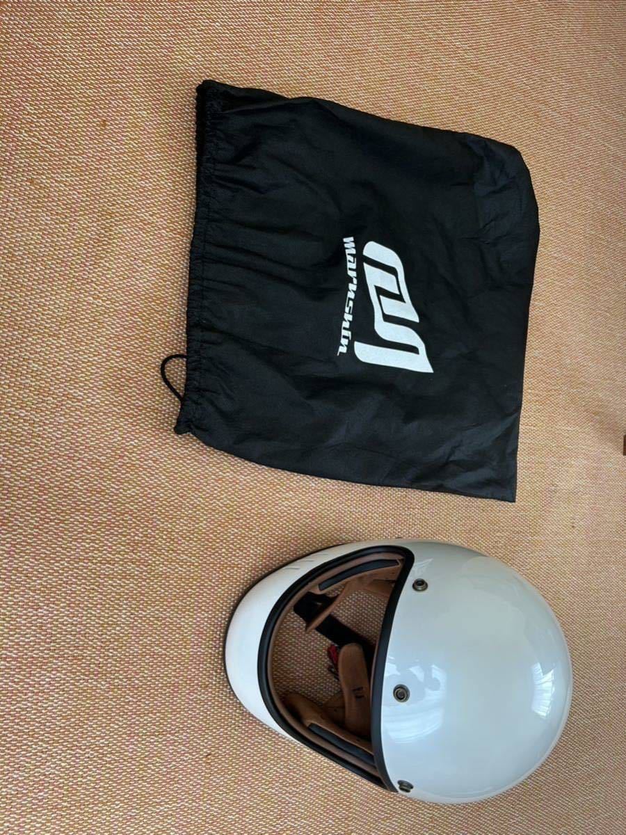 マルシン(MARUSHIN) バイクヘルメット フルフェイス DRILL (ドリル) パールホワイト Lサイズ (59-60cm) フルフェイス バイクヘルメット ネオレトロ バイクパーツ,ヘルメット,フルフェイスヘルメット レディースバイク用品店Baico フルフェイスの通販