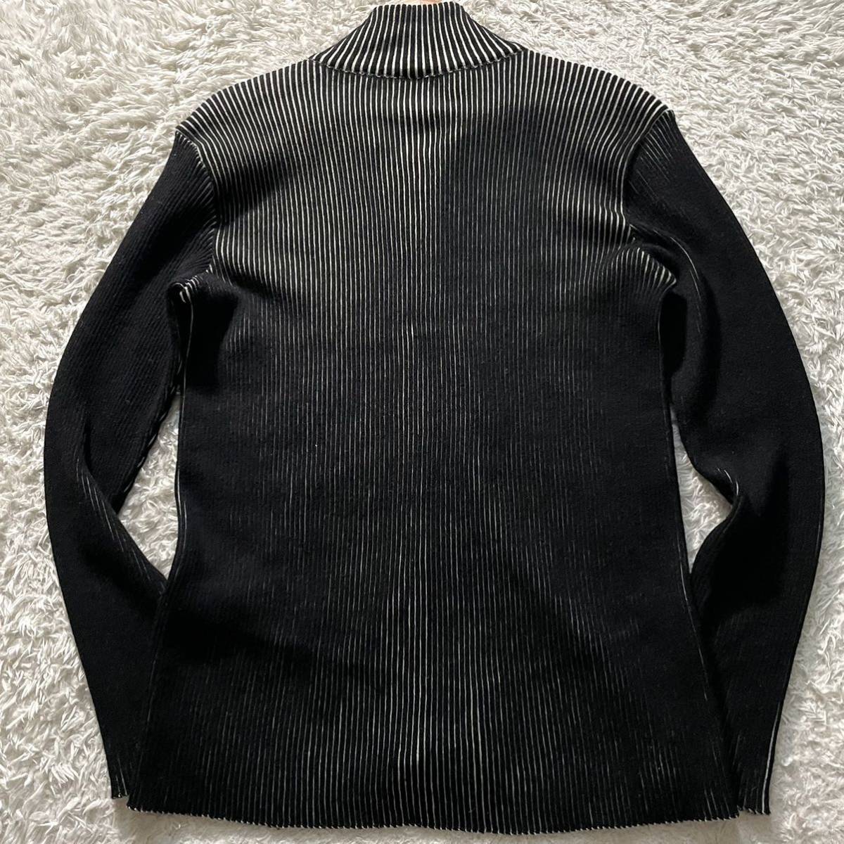 極美品/L○アルマーニ コレツィオーニ ニット ジャケット カーディガン 