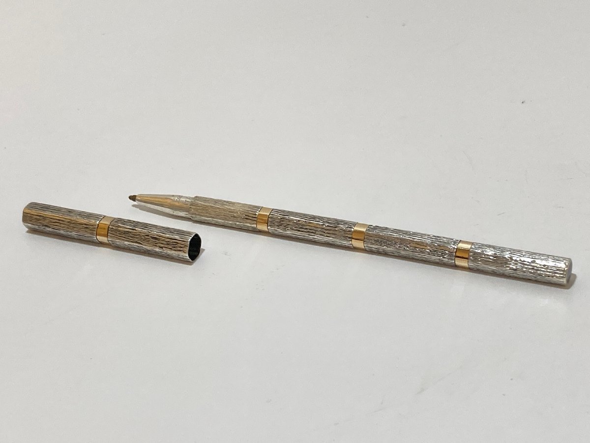 1t090411】dunhill ダンヒル ボールペン 925 刻印あり シルバー 13.4g
