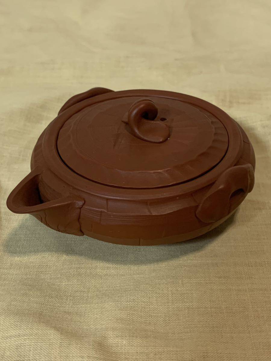 極美品 常滑焼 名工 杉江木仙 木仙 宝瓶急須 茶道具 朱泥 