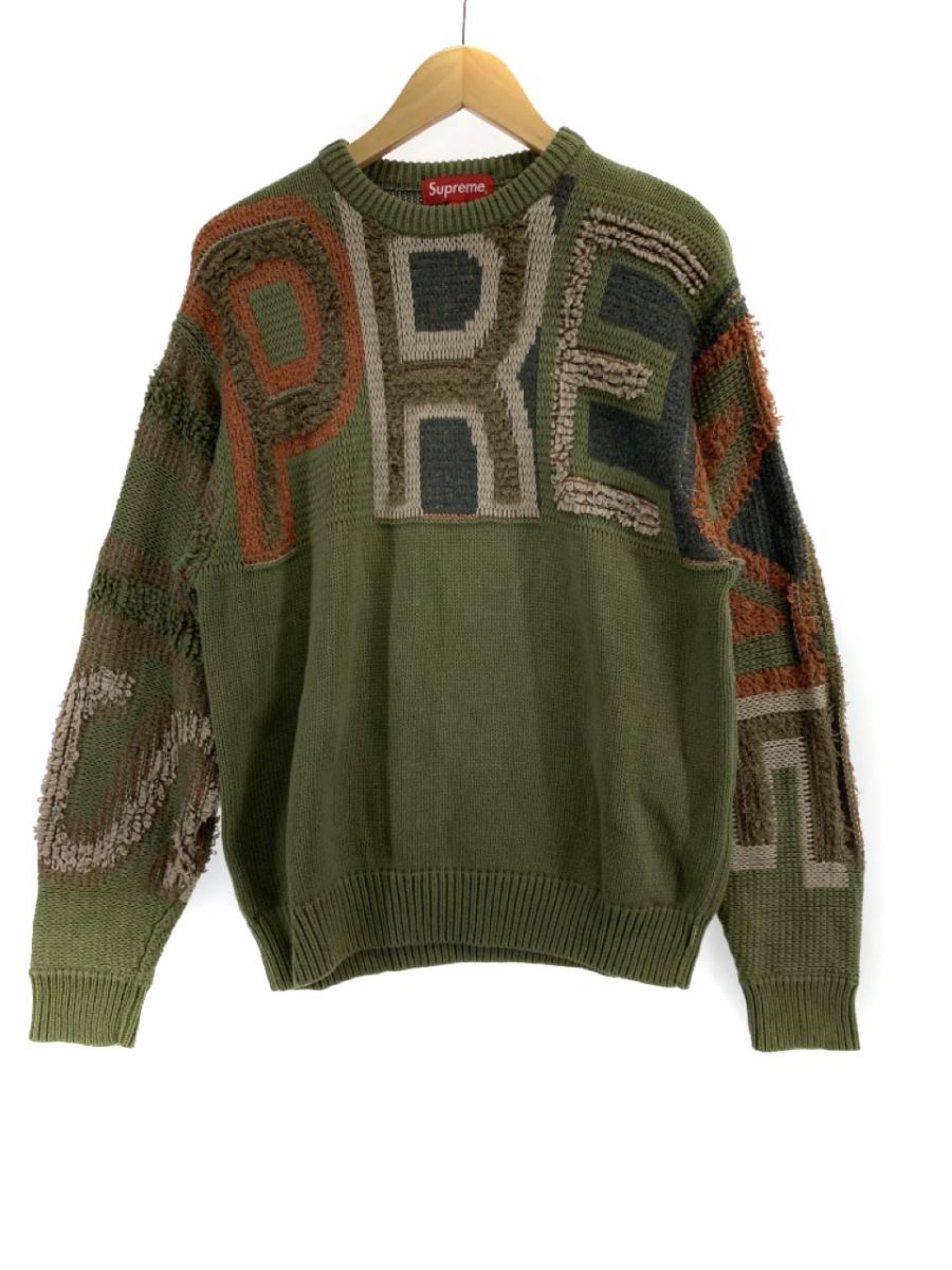 Supreme シュプリーム ニット セーター sizeS/カーキ ◇■◎ ☆ dib1 メンズ