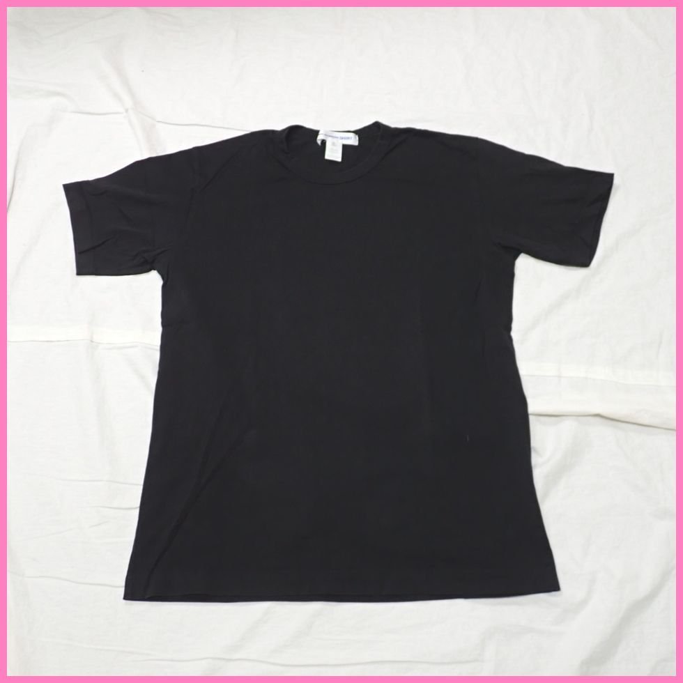 ★COMME des GARCONS SHIRT/コムデギャルソンシャツ 半袖Tシャツ メンズL/ブラック/無地/コットン100%/クルーネック&1780802252